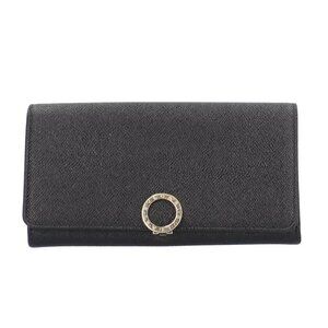 BVLGARI purse leather Bulgari Bulgari Logo clip used